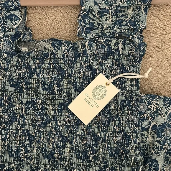 Tuckernuck Blue Floral Eleanor Smocked Sundress NWT - Picture 4 of 4